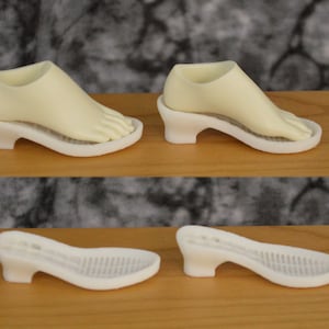 FeePle 65 Handmade Soles of hard plastic to make your own doll sandals/shoes