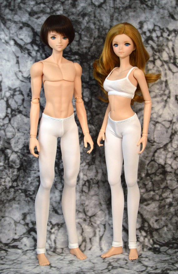 Stain Prevention White Leggings for Smart Dolls and SD Sized Bjds 