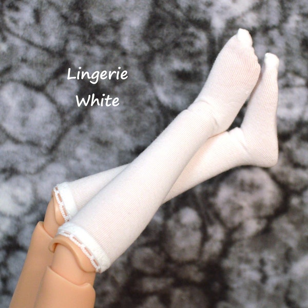 MSD Knee-high socks for BJDs fit up to 46cm like Kaye Wiggs BJDs and Blue Fairy gentle body