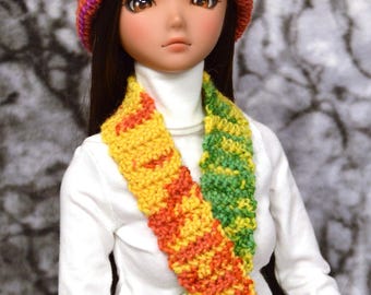 OOAK Hat & Scarf Set for Smart Doll and 1/3 BJDs: choice of colors