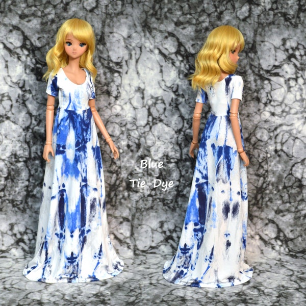 New Longer Length of Versatile Maxi-dress for 1/3 scale BJDs and FeePle 65