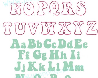 Instant Download - Keep On Truckin Embroidery Applique and Fill Fonts Set 4x4, 5x7, 6x10 hoop