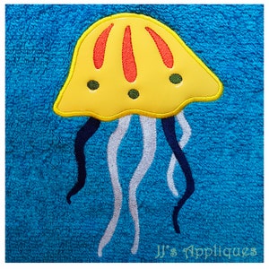 Instant Download - Ocean Fish Designs Sea Life Design - Jellyfish Embroidery Applique Design 4x4, 5x7, 6x10 hoop sizes