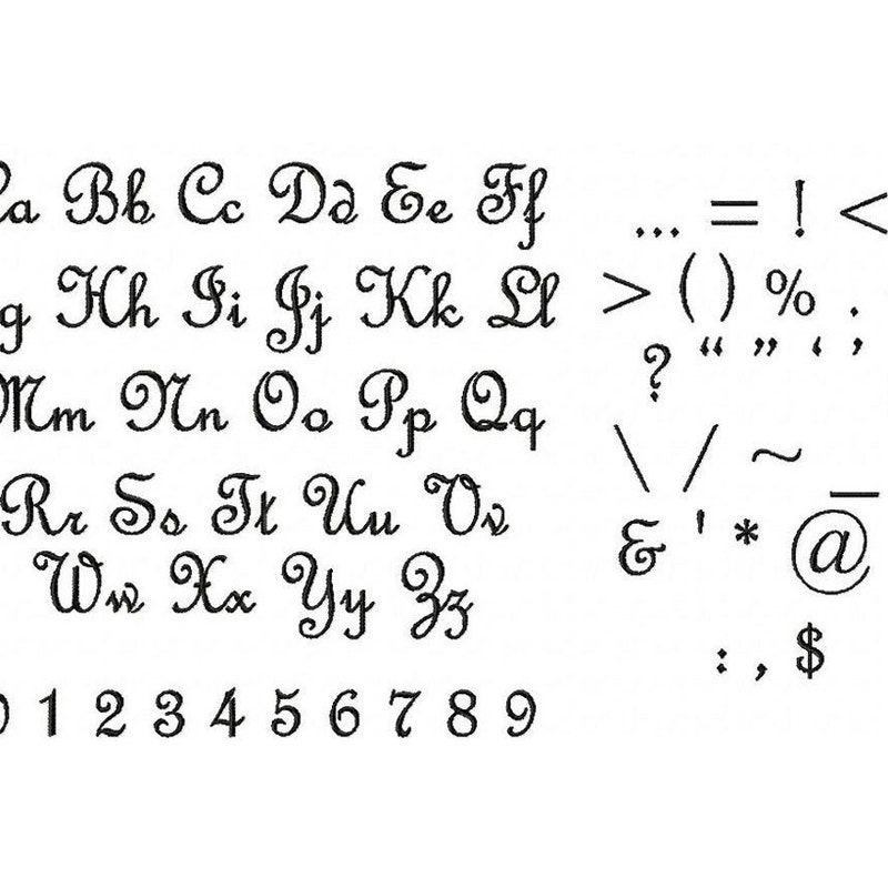 French Script - Etsy