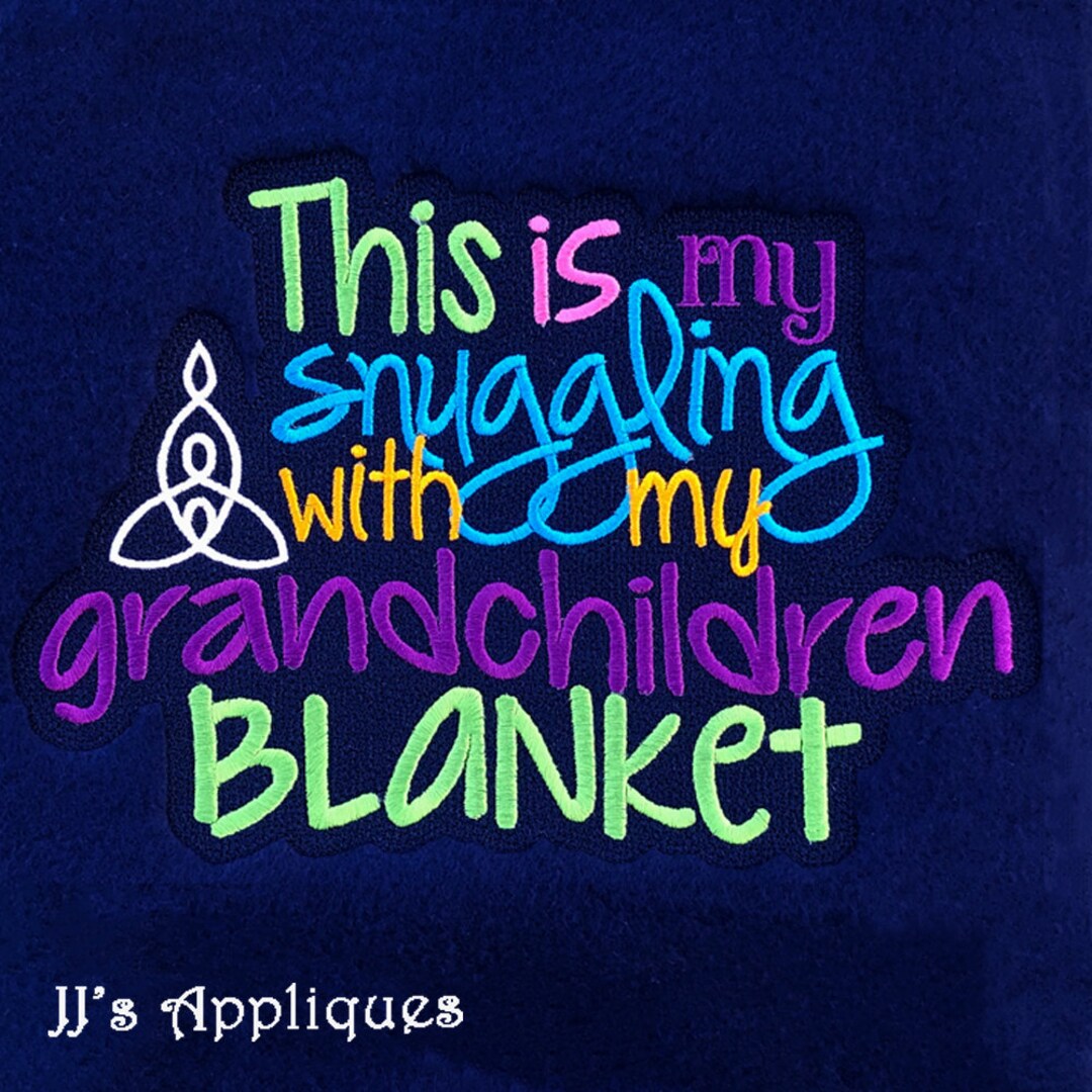Blanket Saying This is My Snuggling With My Grandchildren Blanket 5x7