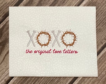 The Original Love Letters - Christian Embroidery Design - Spiritual Design Embroidery  4x4, 5x7, 6x10 hoop size hoops - Instant Download