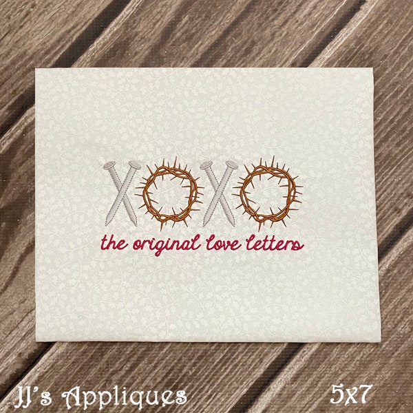 The Original Love Letters - Christian Embroidery Design - Spiritual Design Embroidery  4x4, 5x7, 6x10 hoop size hoops - Instant Download
