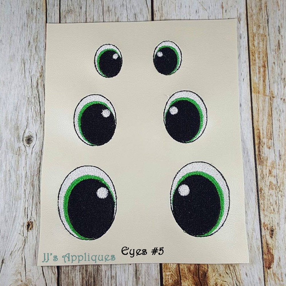 Eyes Embroidery Designs Lot of 6 Eye Styles for 4x4 Hoop 1 Etsy