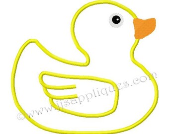 Instant Download - Bird Embroidery Applique Design - Rubber Ducky Applique Design 4x4, 5x7, 6x10 hoops