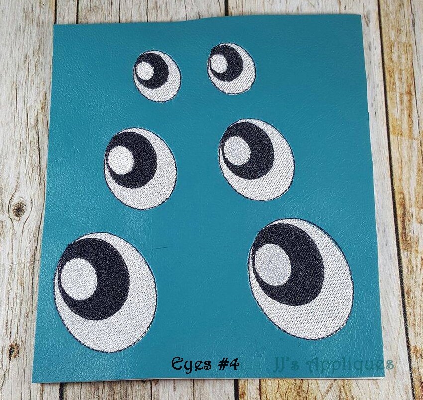 Eyes Embroidery Designs Lot of 6 Eye Styles for 4x4 Hoop 1 Etsy