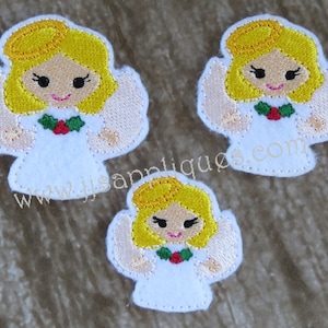 Angel Feltie Embroidery Outline Design - 1.5 inch, 1.75 inch and 2 inch, 4x4 hoop, 5x7 hoop both with multiple designs - Instant Download