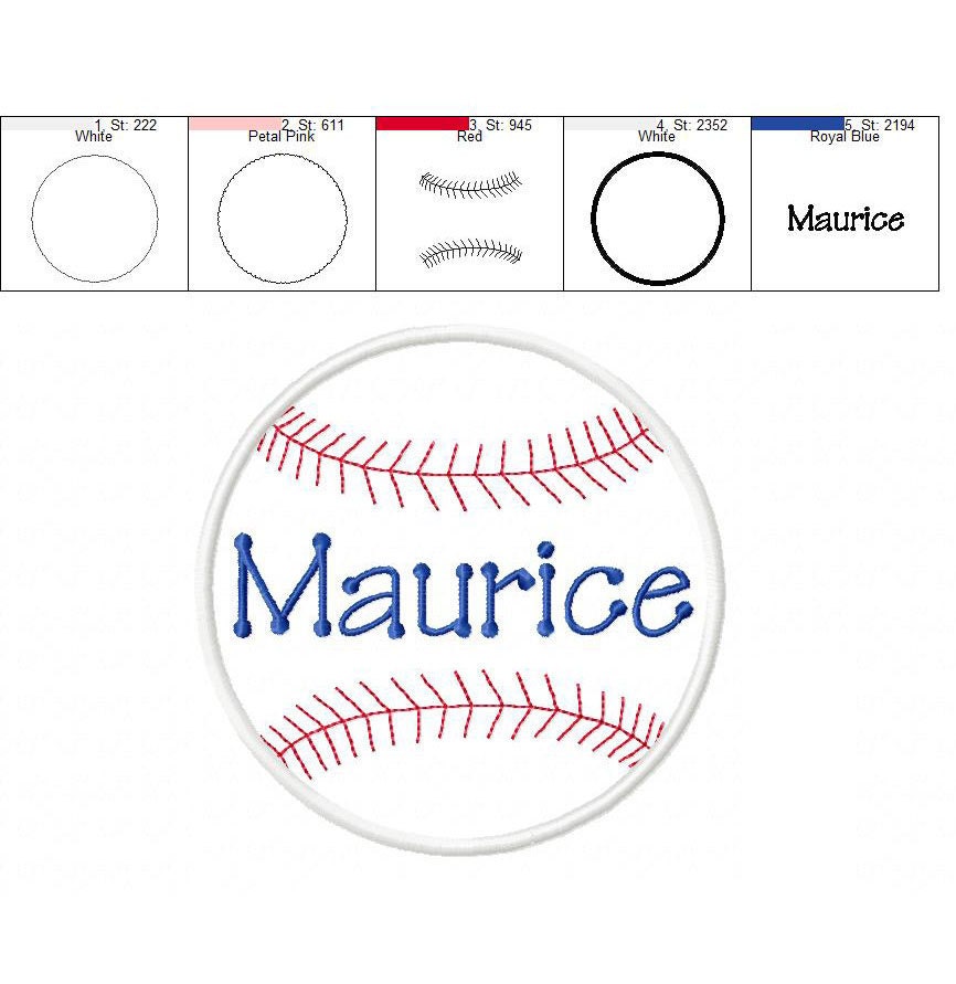 Sports Designs Baseball Design With Personalized Name Machine ...