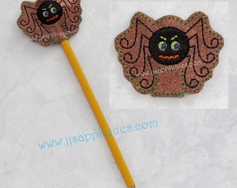 ITH Halloween Boy Spider Pencil Topper Feltie Designs - 4x4, 5x7 hoops - Instant Download