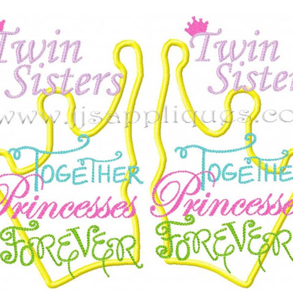 Twins Embroidery Etsy