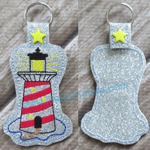 Instant Download - ITH Lighthouse Key Fob Design - Embroidery Feltie ...