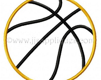 Sports Designs Basketball Embroidery Applique Design  - Basketball 4x4, 5x7, 6x10 hoops - Instant Download