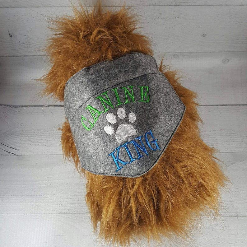 Ith doggie bandana jessecmault design canine king in the  etsy