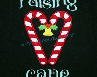 Raising Cane Candy Canes Applique Embroidery Design - 4x4, 5x7, 6x10 hoop sizes Instant Download