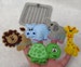 ITH Zoo Animals Finger Puppet Set with Carry Case Digital Embroidery Designs - Instant Download 