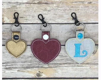 Blank Key Fobs Set of 7 Shapes - ITH Machine Embroidery Designs- Digital Download