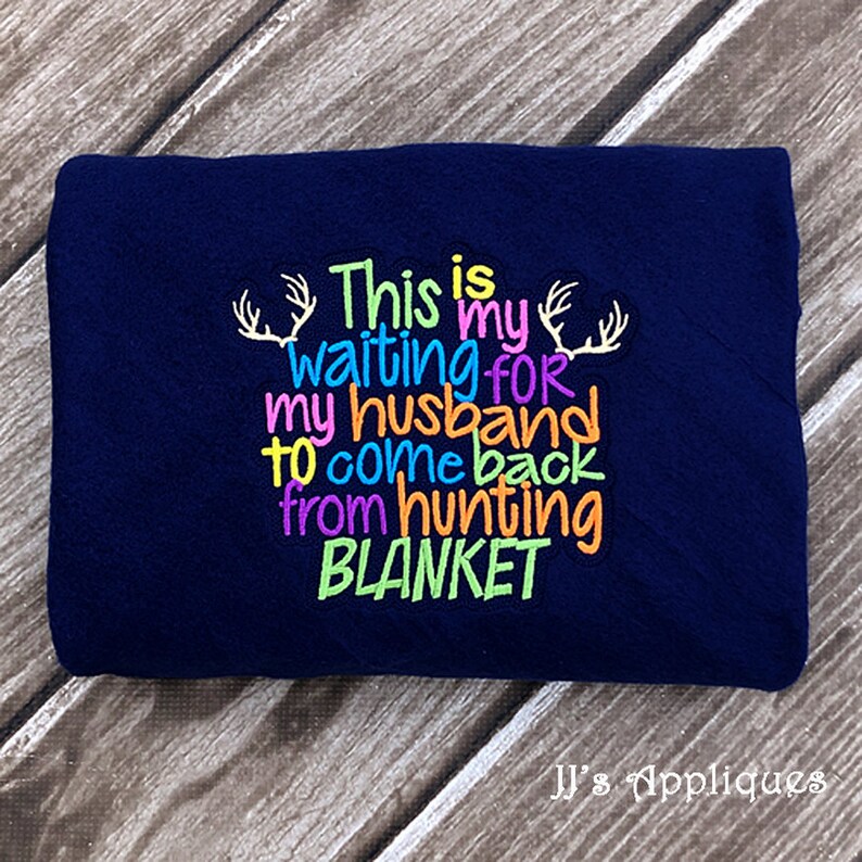 Blanket Saying This is My Waiting for My Husband to Come Etsy