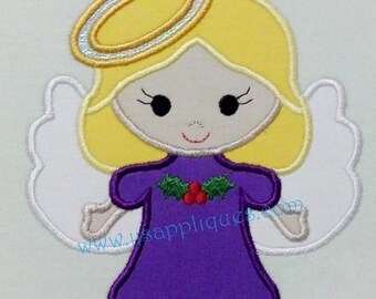 Angel Christmas Embroidery Applique Designs 4x4, 5x7, 6x10 hoop sizes - Instant Download