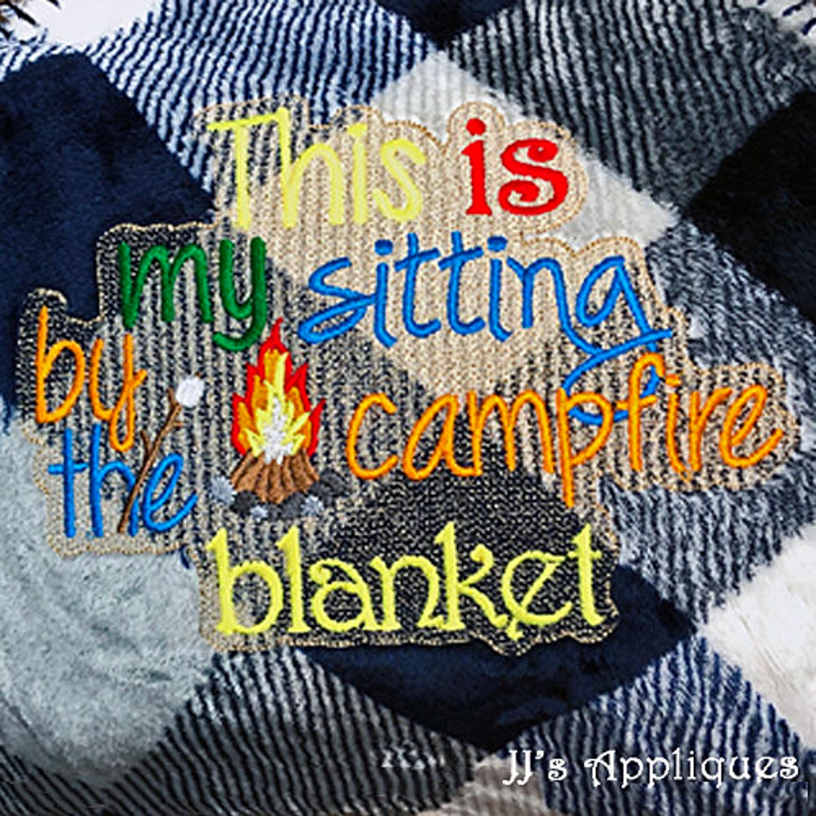 Blanket Saying This is My Sitting by the Campfire Blanket Etsy