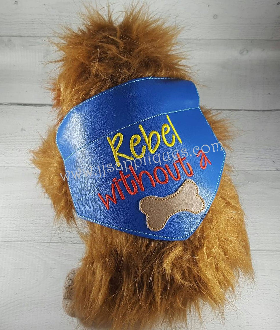 Ith doggie bandana jessecmault design rebel without a bone  etsy