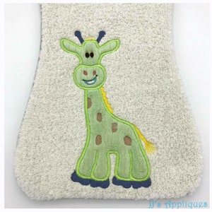Zoo Animals Jungle Animals Embroidery Applique - 4 Pack 4x4, 5x7, 6x10 hoop sizes - Instant Download