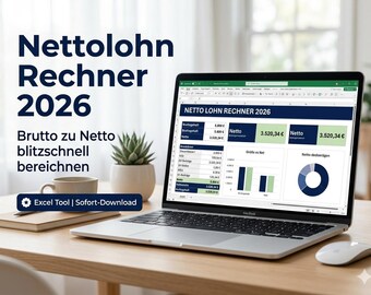 Net Salary Calculator Germany 2026 | Gross to Net Calculator for all Tax Brackets | HTML Tool
