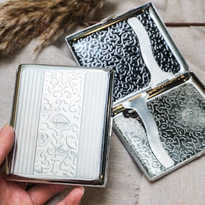 magnetic cigarette case 100s Cigarette Storage Case With Magnetic Lighter Case