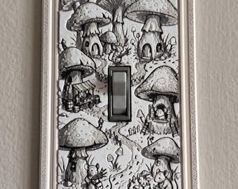 Mice Village - Light Switch Cover and Picture, 3D Textured