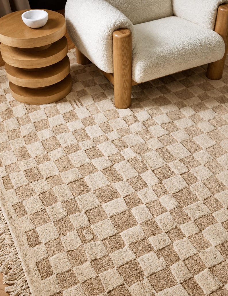Back view of the custom rug demonstrating the authentic high-density hand knotted weave and premium wool foundation structure.