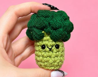 Peluche brocoli fait main au crochet