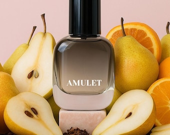 AMULET - artisan perfume, fruity woody scent, long lasting perfume, niche unisex signature fragrance, handmade, limited edition
