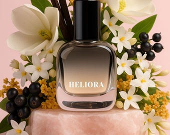HELIORA – bright floral oriental perfume, niche artisan fragrance, unique author fragrance, long lasting, small batch