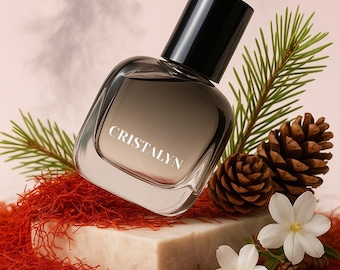 CRISTALYN Perfume – Warm Amber & Saffron Scent, Jasmine, Cedar and Musk, Long Lasting Luxury Unisex Fragrance, Elegant Signature Aroma