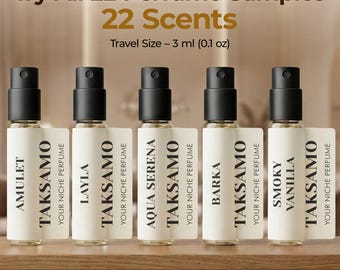 Perfume Discovery Set - 22 Niche Fragrances (3ml Samples). Handmade artisan perfume collection. Unique handmade perfumes Gift Set