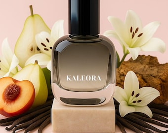 KALEORA Perfume - Juicy Peach & Exotic Fruits, White Flowers, Creamy Vanilla and Amber, Niche Vibe, Magnetic, Long Lasting,