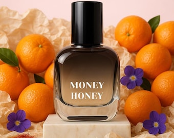 MONEY HONEY perfume - a rich, addictive blend of honey, vanilla, and almond wrapped in warm spices. Sweet, bold, irresistibly long-lasting.