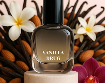 VANILLA DRUG Perfume – super vanilla gourmand scent, artisan niche fragrance. Creamy sweet vanilla, small batch, long lasting