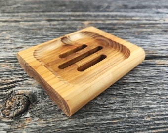 Wooden soap dish - Soap tray set - Soap tray