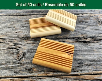 Set of 50 wooden soap dish - Wholesale - Bulk orders