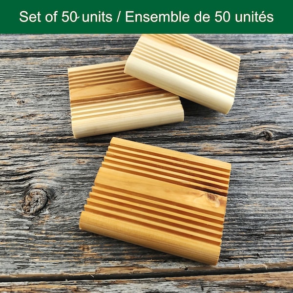 Set of 50 wooden soap dish - Wholesale - Bulk orders