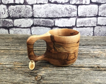 500ml Wooden beer mug - Large Beer mug - Tankard tamarack - Northern style tankard - Ambrosia beer mug