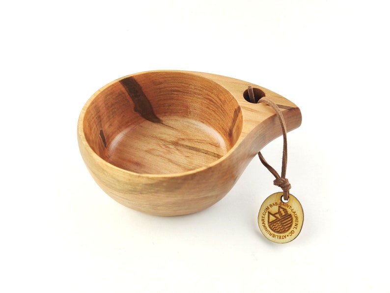 Ambrosia Maple kuksa / Nordic wooden cup / Scandinavian wooden cup / Wooden tea cup / Travel cup / Wooden mug / Espresso cup image 5