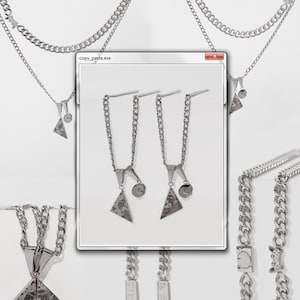 Conjunto de collares a juego para parejas: mando de PS1, copia y pega, colgante magnético de anime.