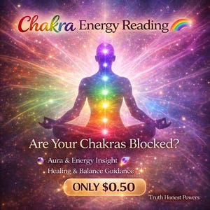 Chakra Energy Reading | Aura Balance Psychic Insight (PDF)
