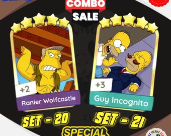 Ranier Wolfcastle & Guy Incognito Monopoly GO Golden Blitz Stickers - 28th July