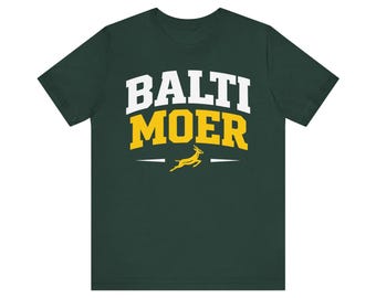 Baltimoer Shirt | South African T-Shirt | Springboks Rugby Shirt | Green & Gold Tee [GREEN]
